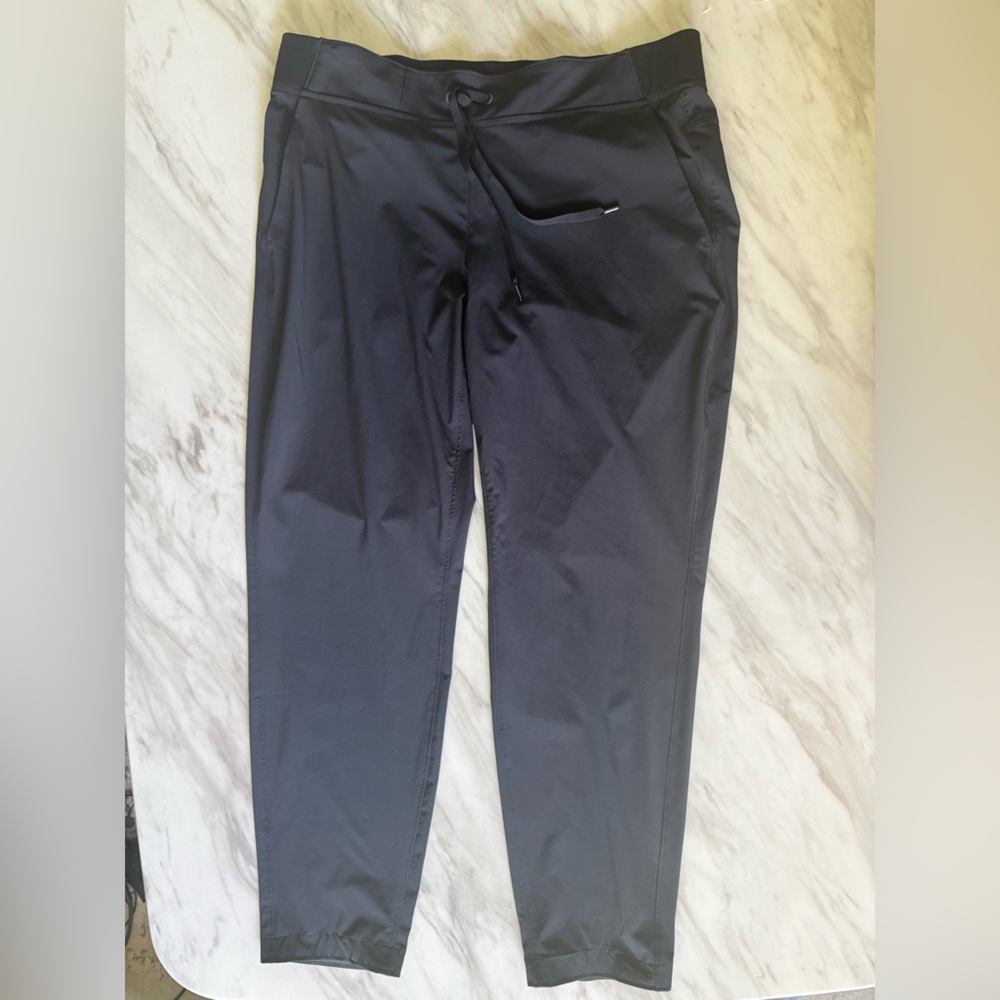 Athleta Womens Sz 12 Straight Leg Adjustable Elastic Waist Casual Pant